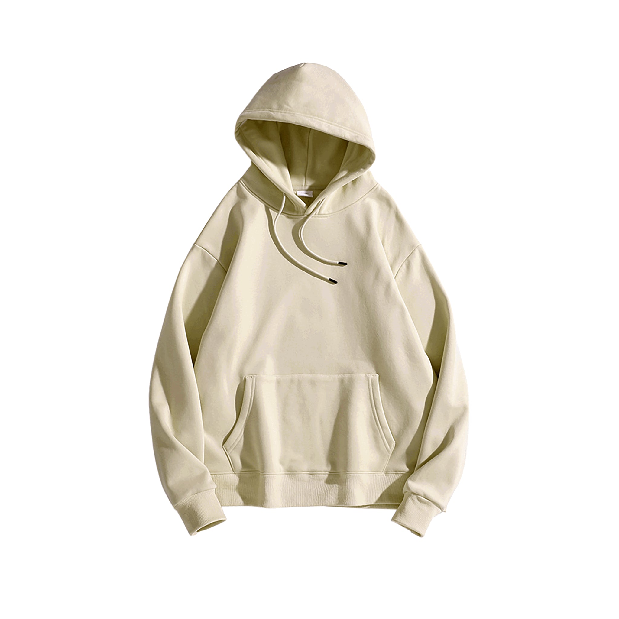 Blanko Hoodie aus Fleece, Unisex, personaliserbar - Apricot