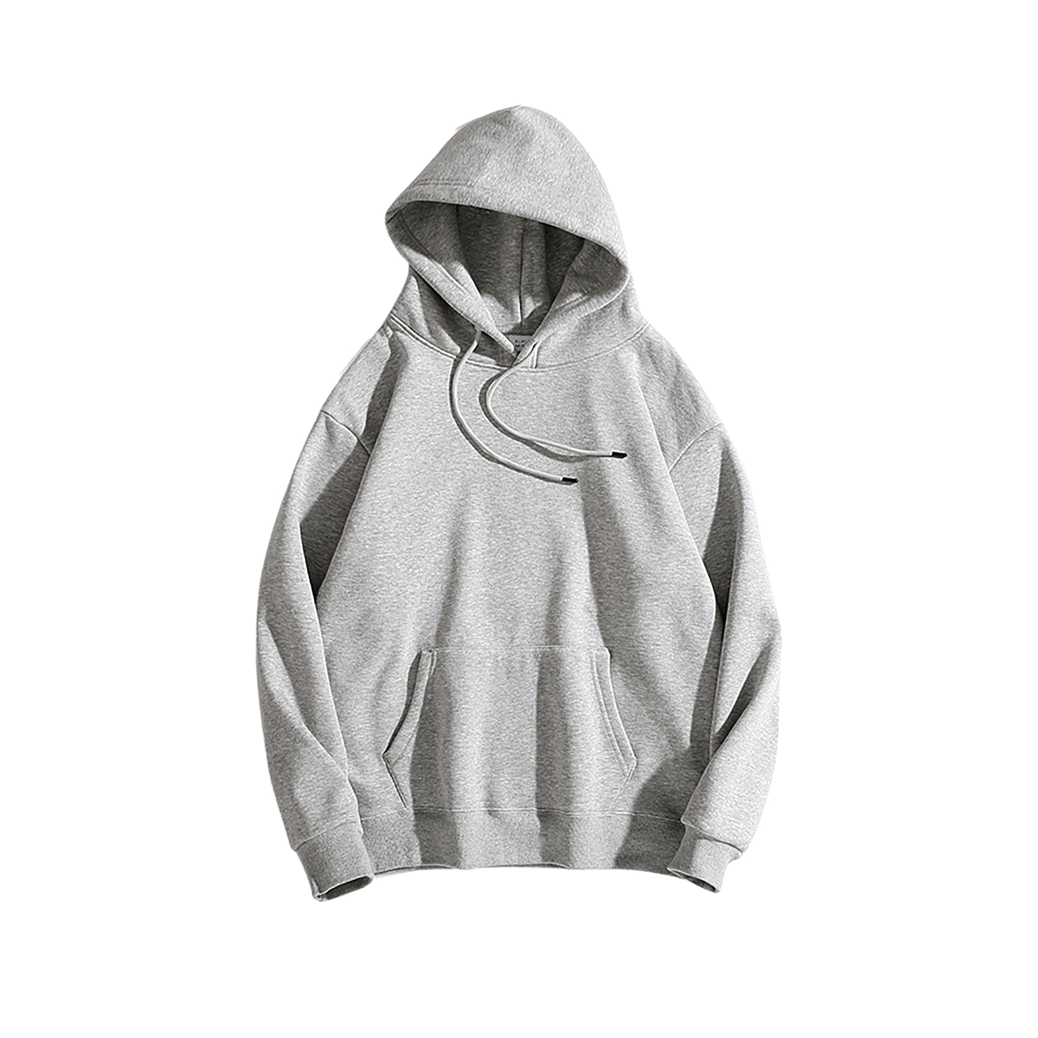 Blanko Hoodie aus Fleece, Unisex, personaliserbar - Grey1