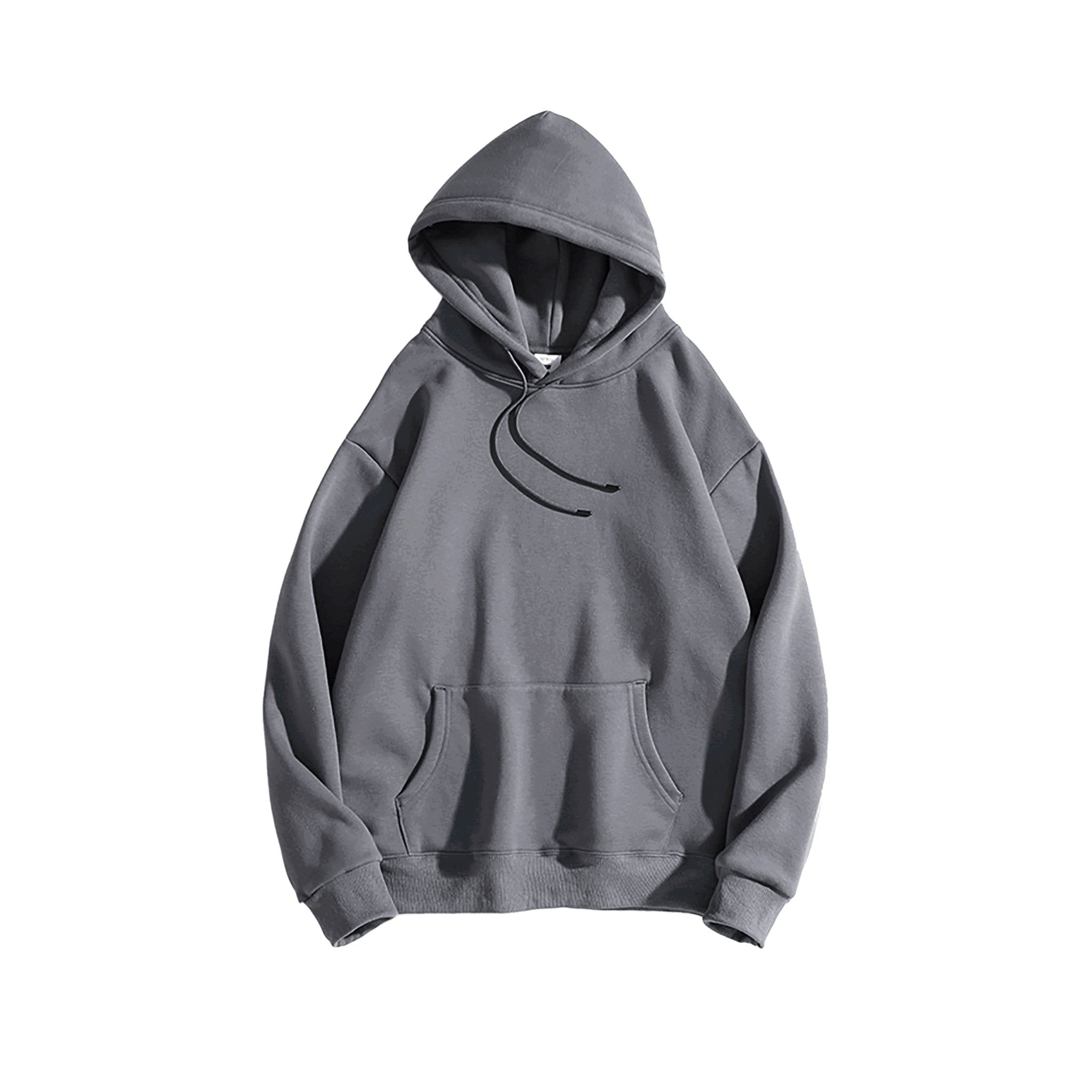 Blanko Hoodie aus Fleece, Unisex, personaliserbar - Grey2