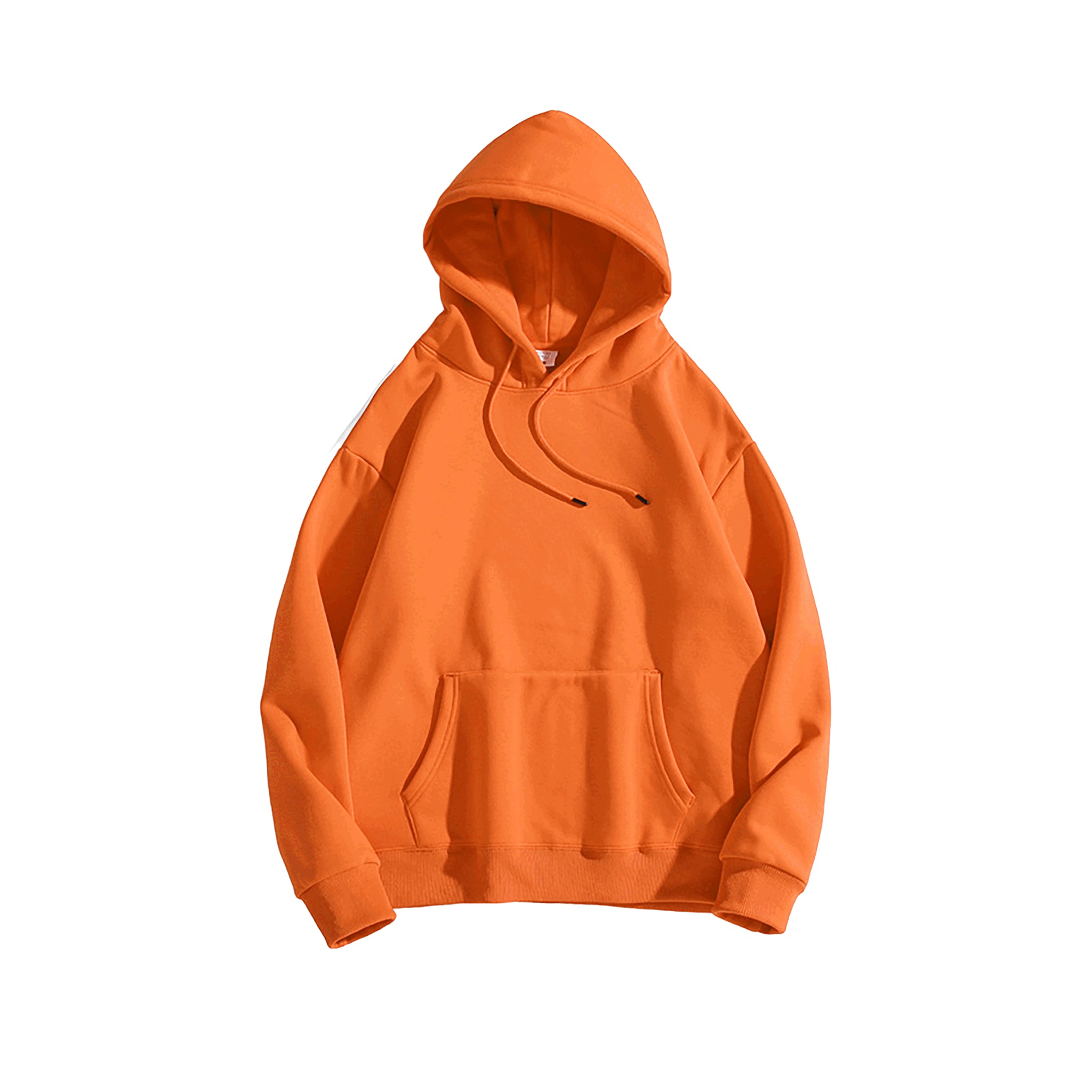 Blanko Hoodie aus Fleece, Unisex, personaliserbar - Orange