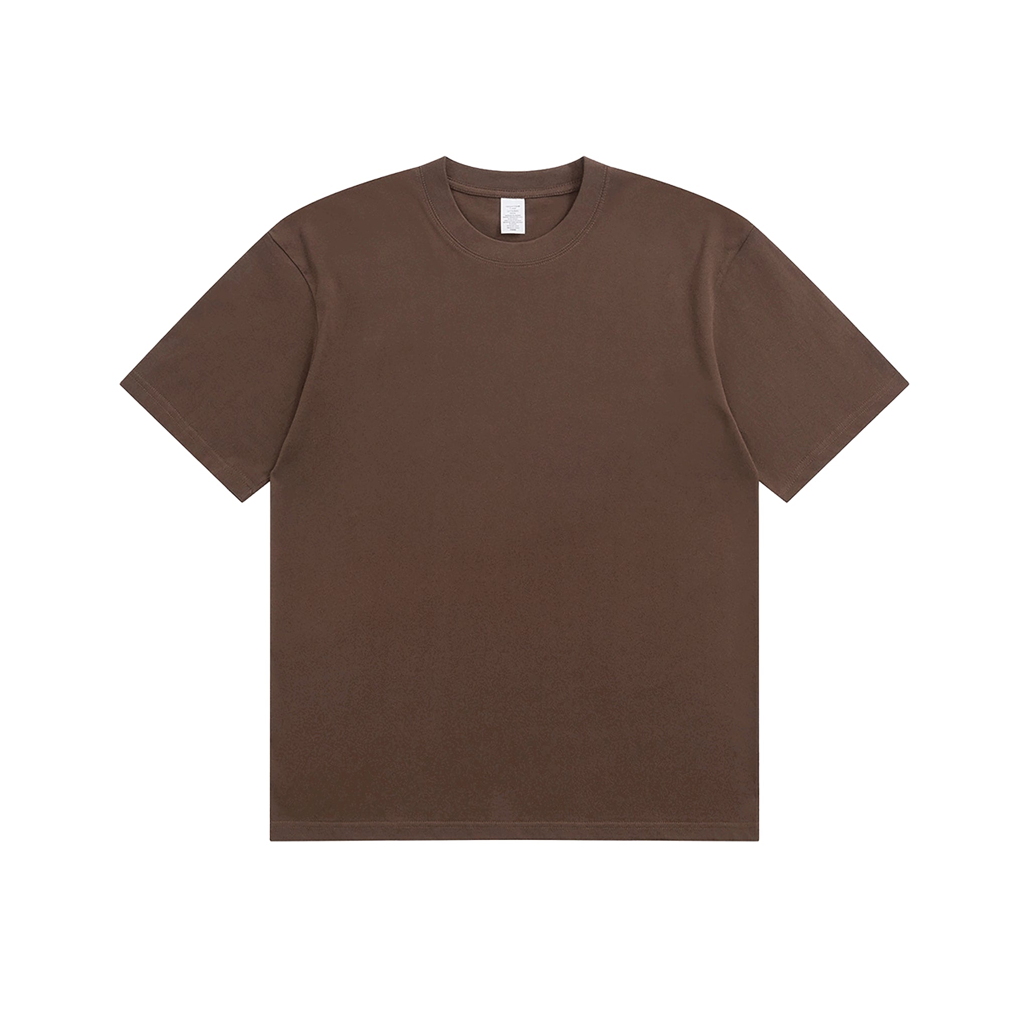 Blanko T-Shirt aus Baumwolle, Unisex, personaliserbar - Coffee