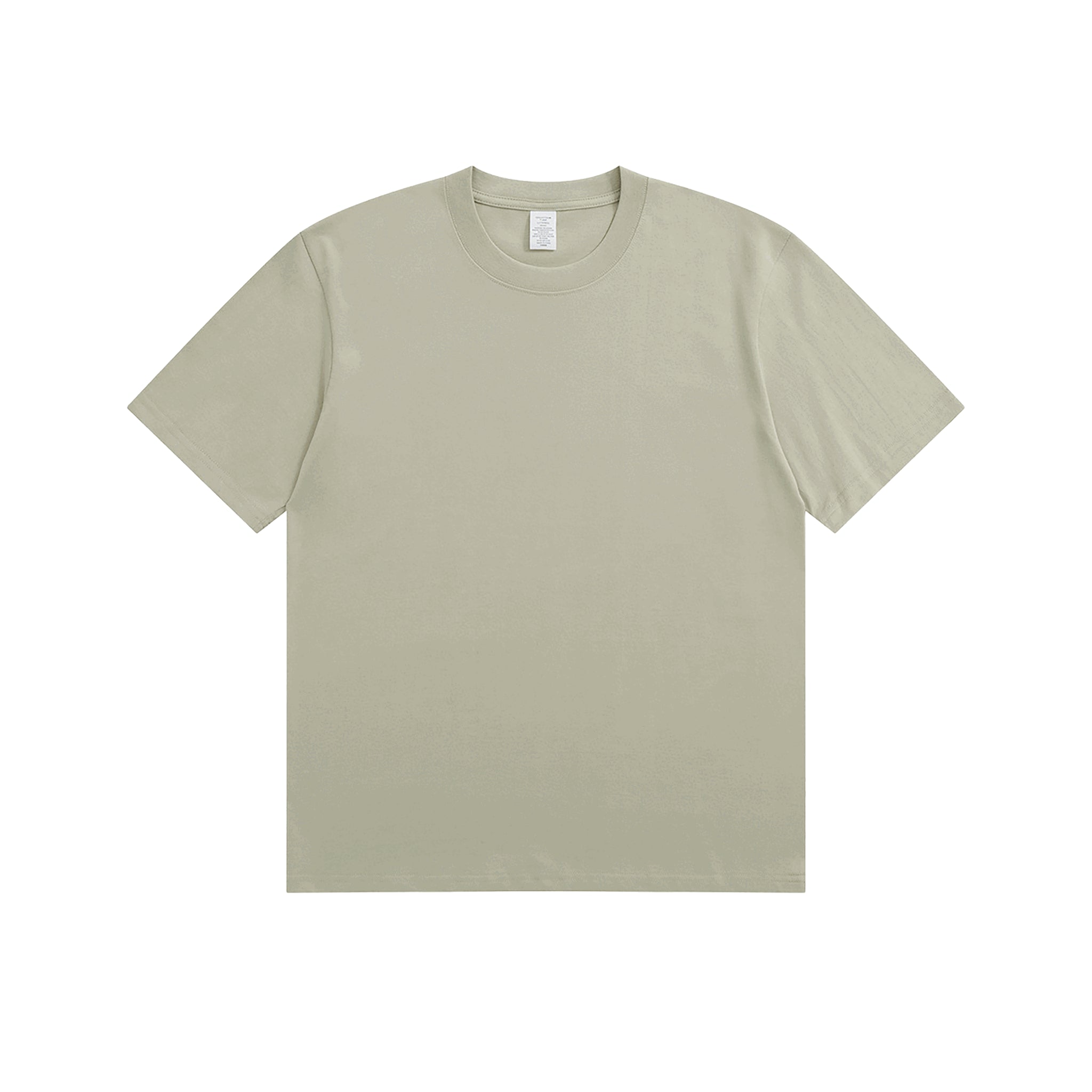 Blanko T-Shirt aus Baumwolle, Unisex, personaliserbar - Khaki1
