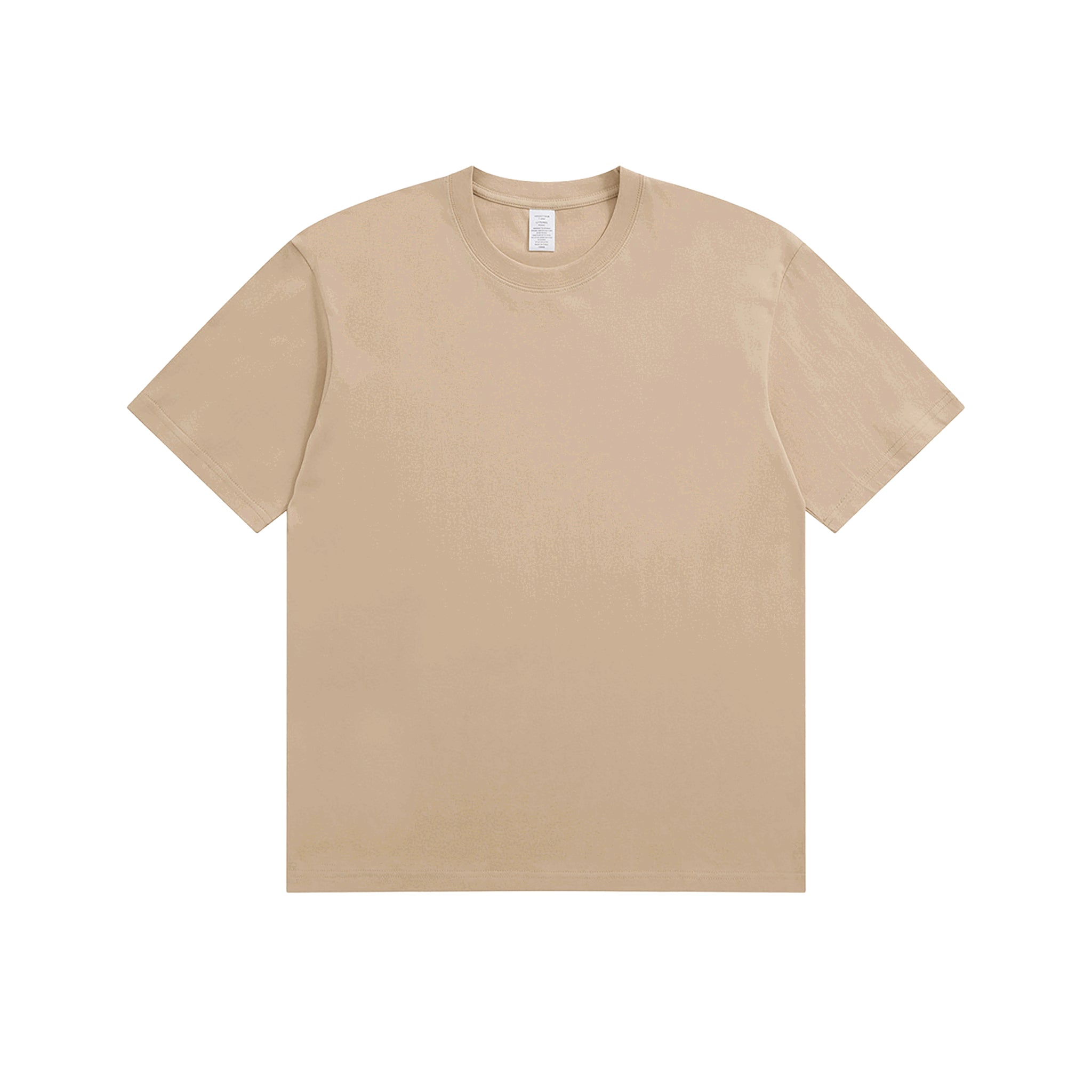 Blanko T-Shirt aus Baumwolle, Unisex, personaliserbar - Khaki2