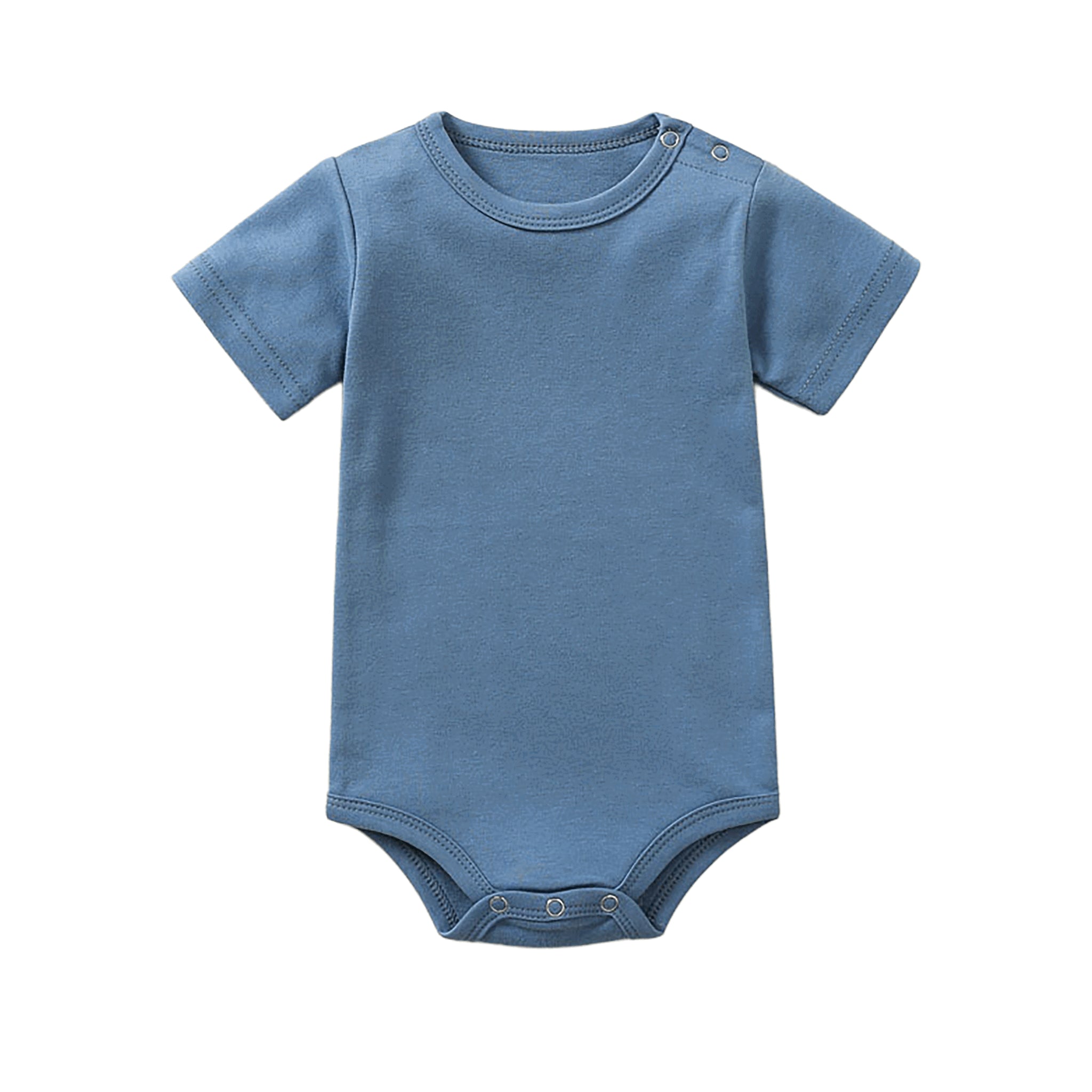 Blanko Baby-Body aus Baumwolle, personaliserbar - Blue