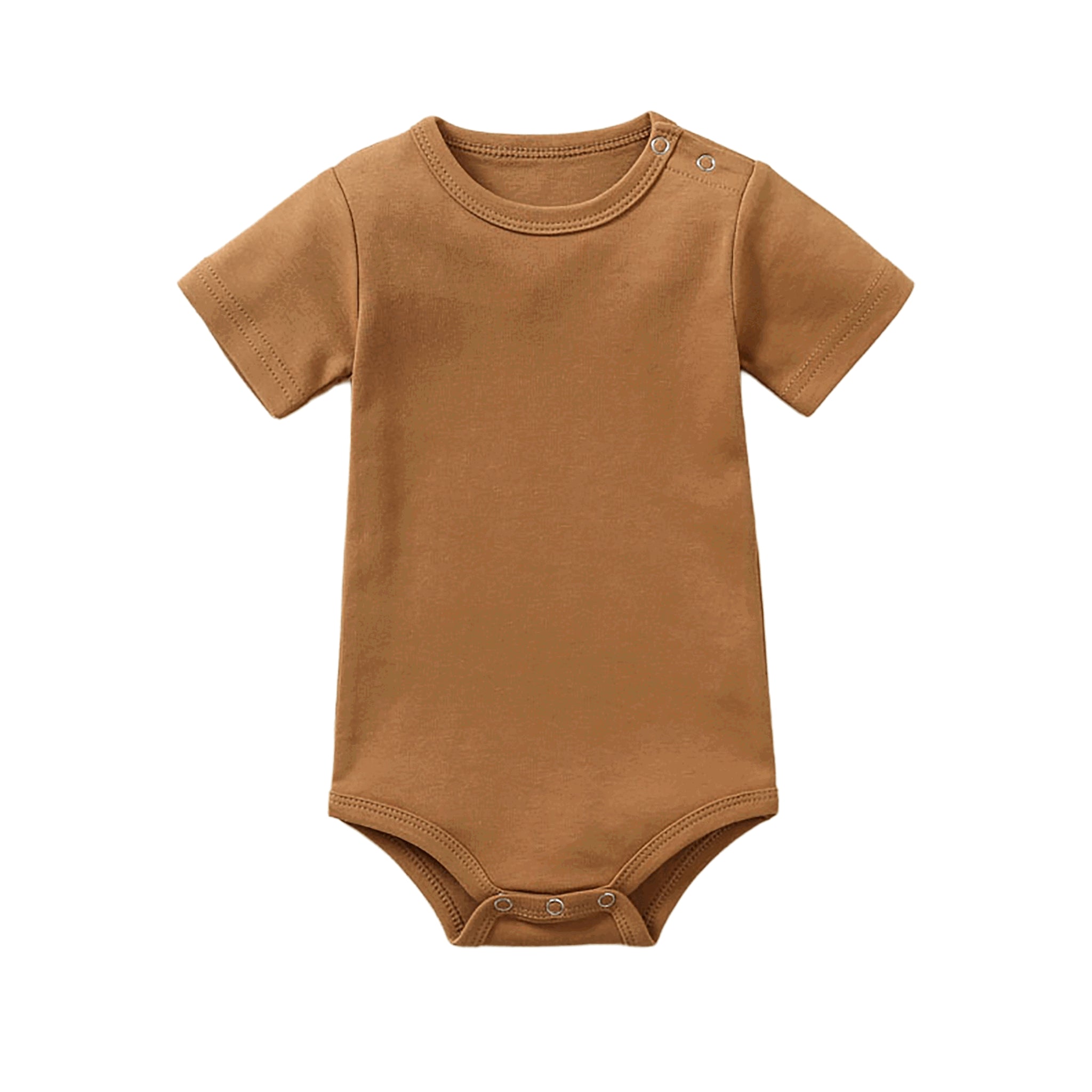 Blanko Baby-Body aus Baumwolle, personaliserbar - Brown