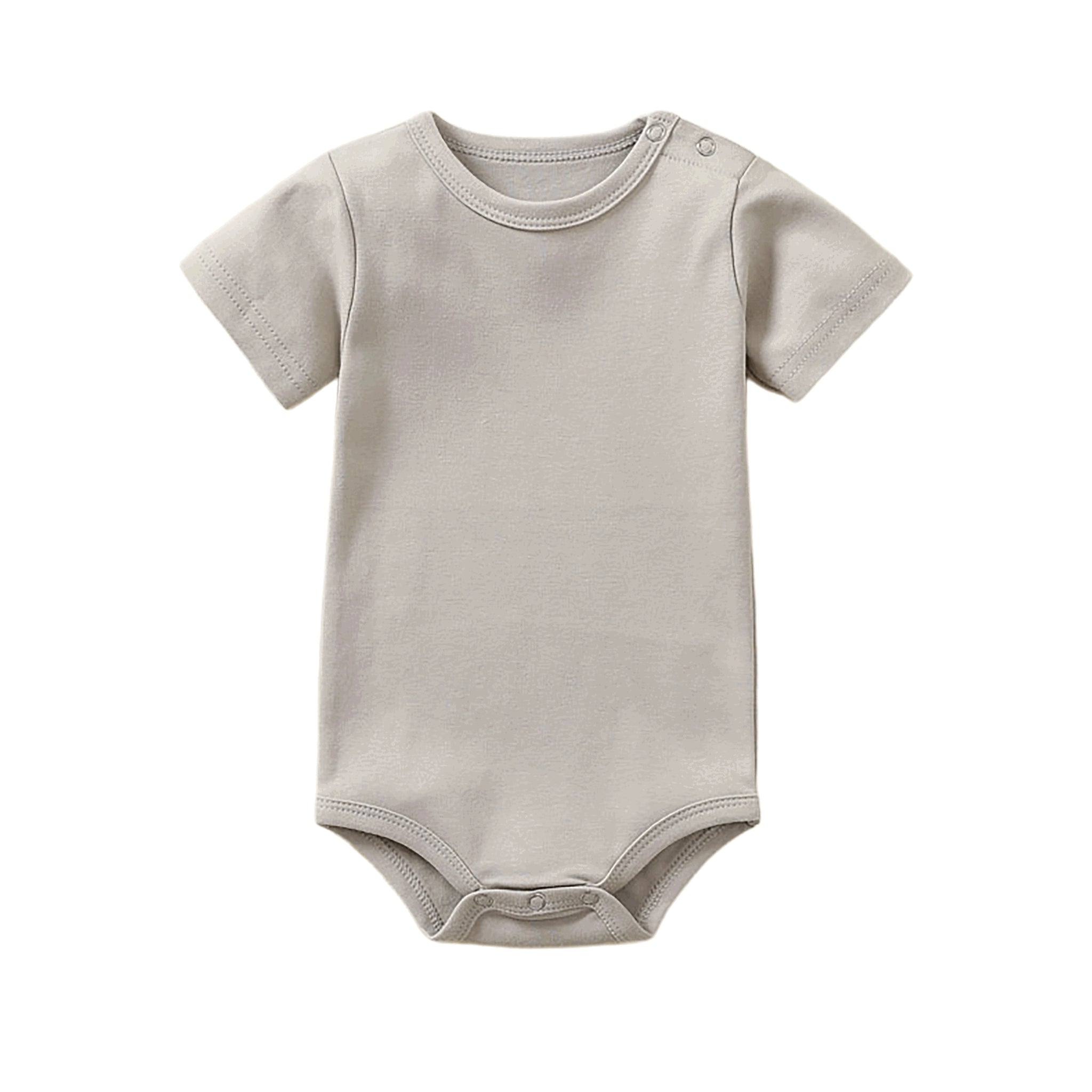 Blanko Baby-Body aus Baumwolle, personaliserbar - Grey