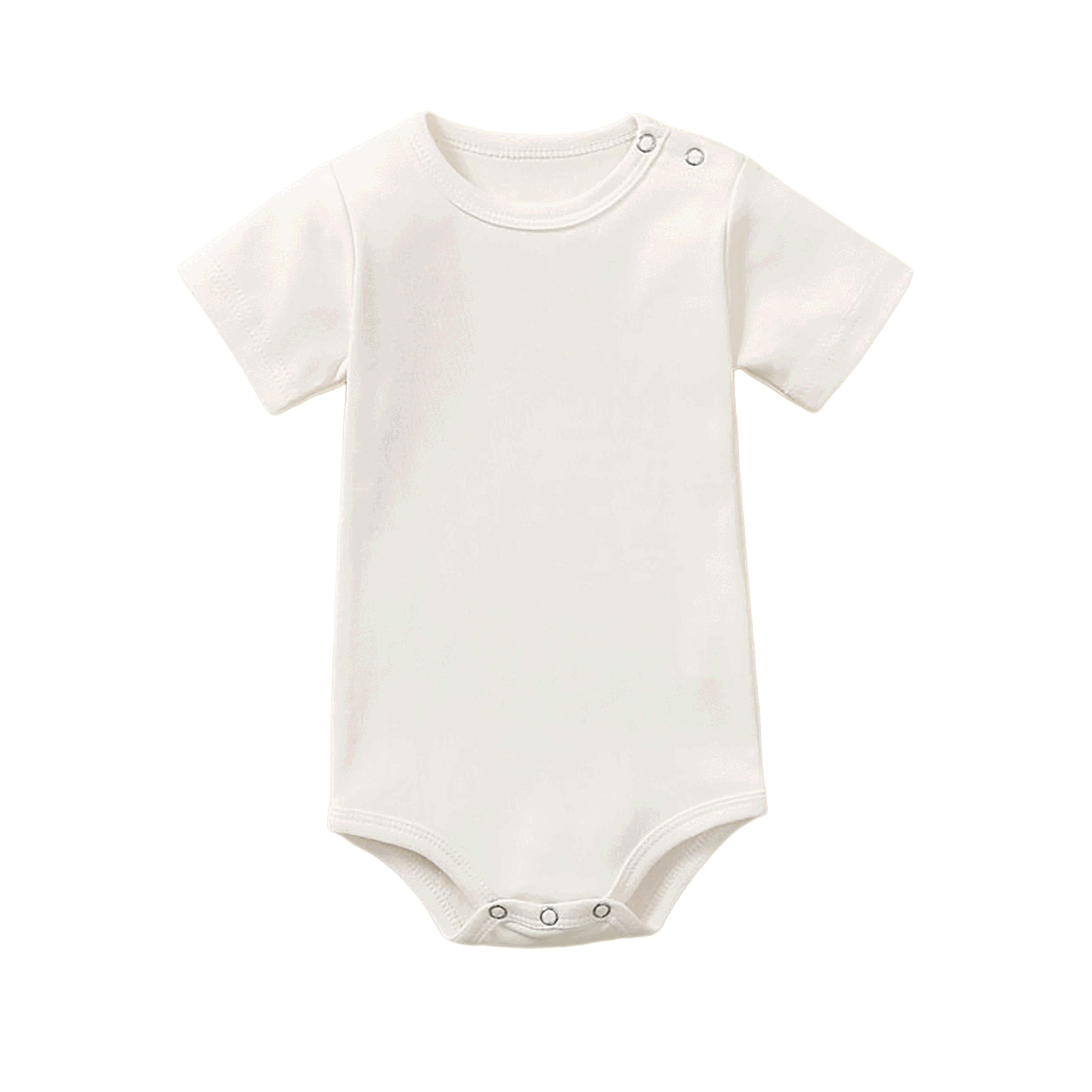 Blanko Baby-Body aus Baumwolle, personaliserbar - White