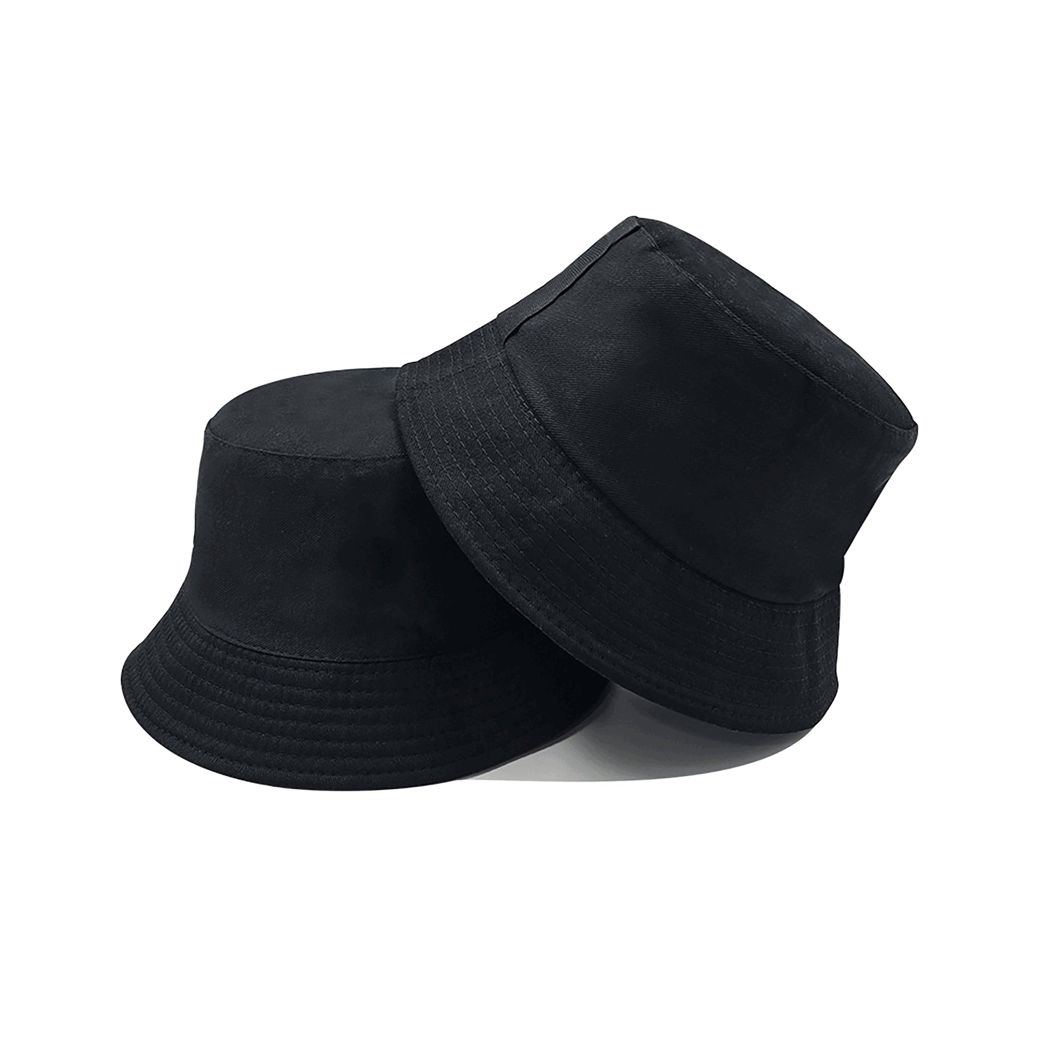 Blanko Fischerhut aus Baumwolle, personaliserbar - Black
