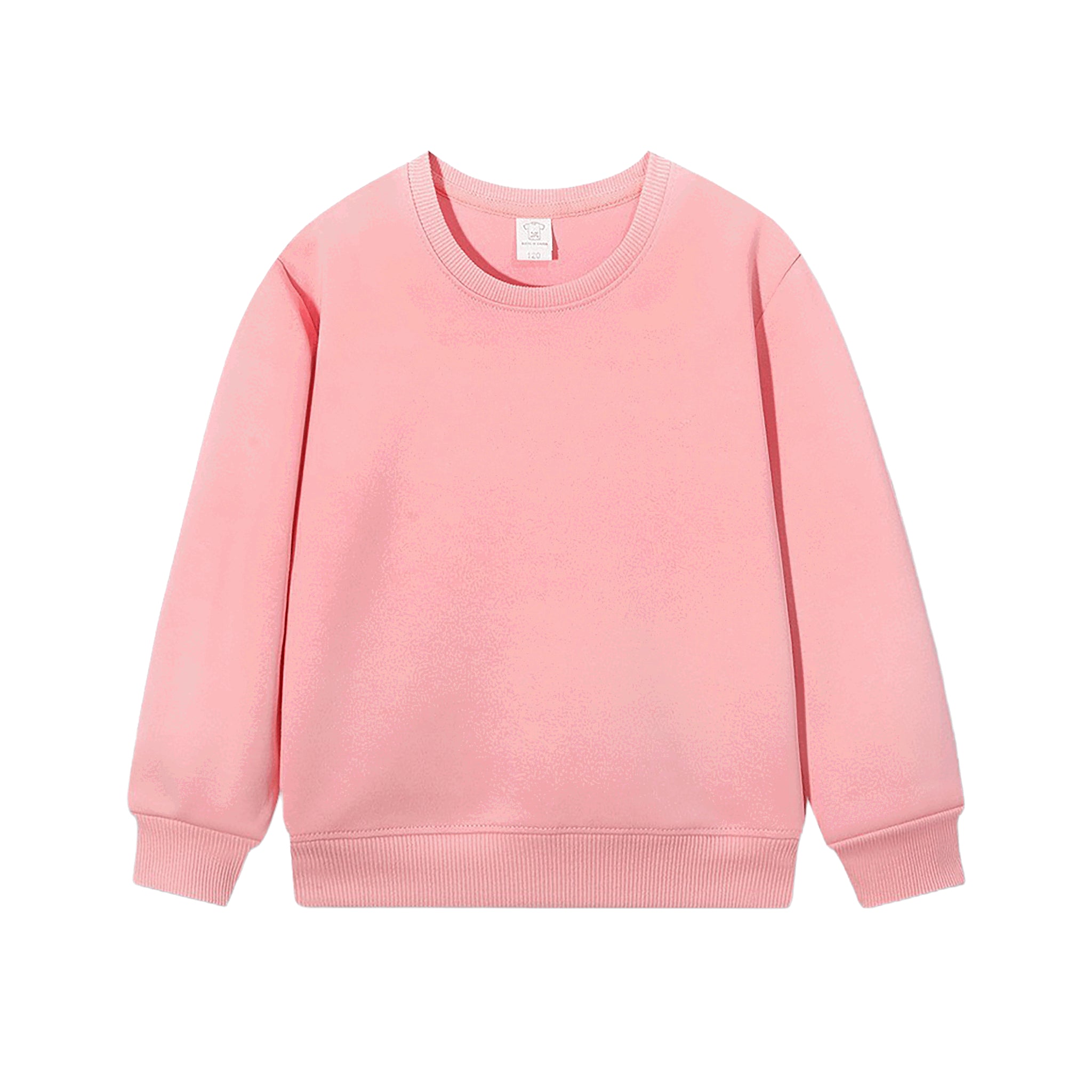Blanko Kids Crewneck aus Baumwolle, personaliserbar - Pink