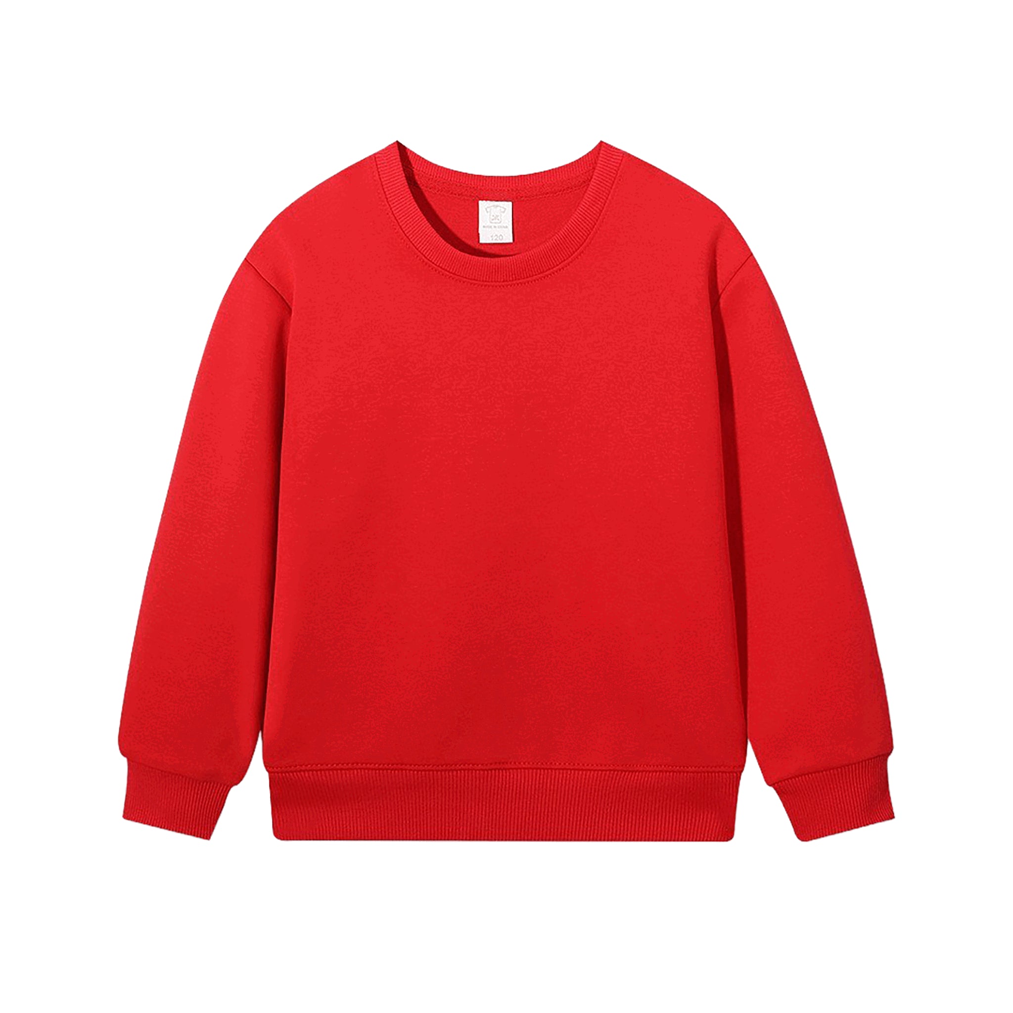 Blanko Kids Crewneck aus Baumwolle, personaliserbar - Red