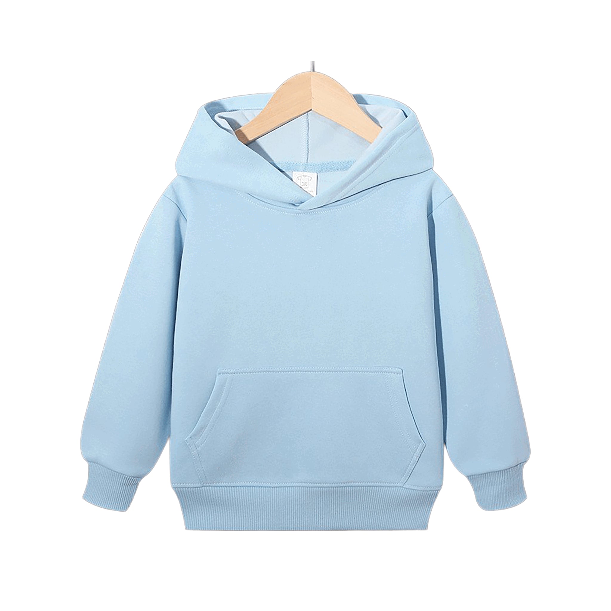 Blanko Kinder-Hoodie aus Baumwolle, personaliserbar - Blue