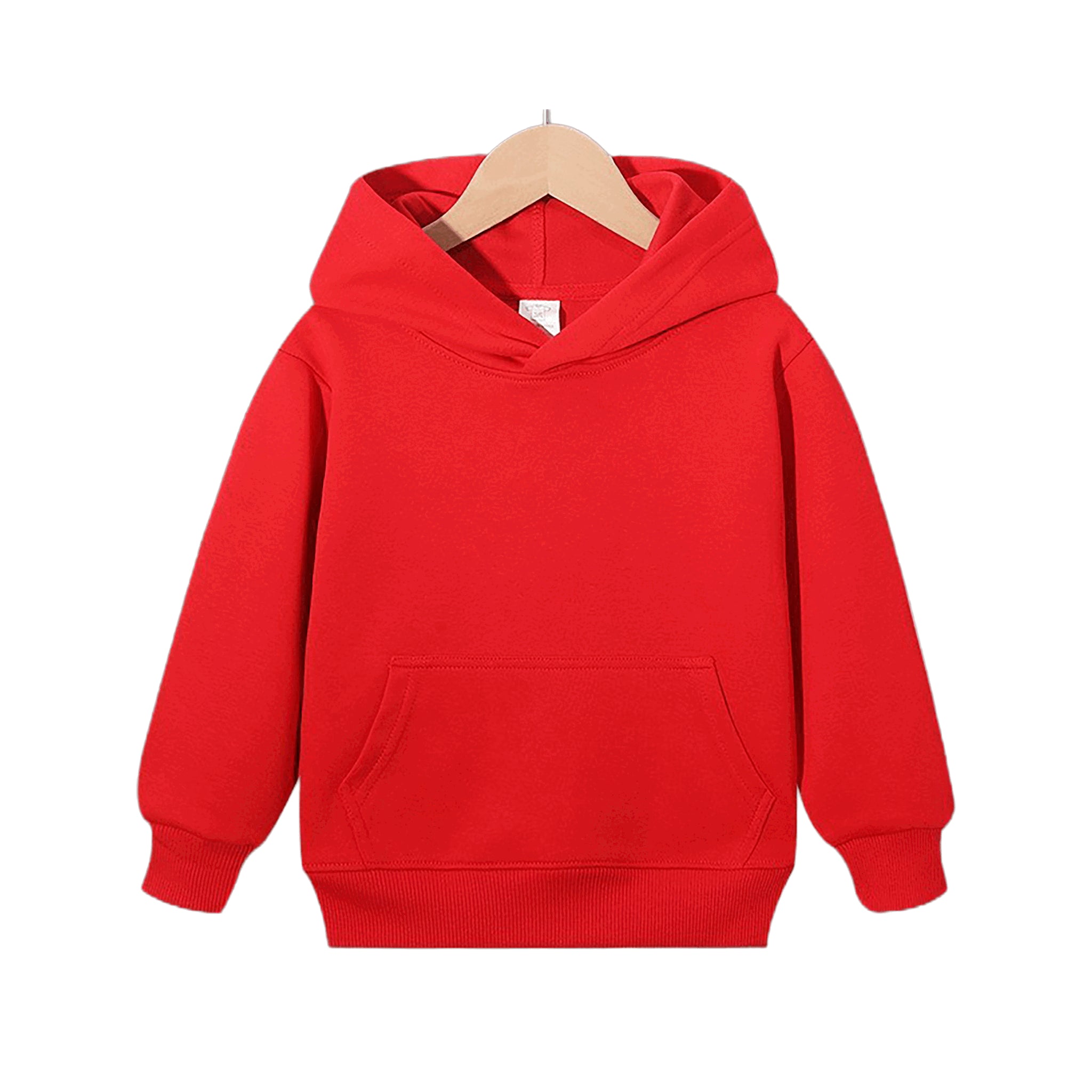 Blanko Kinder-Hoodie aus Baumwolle, personaliserbar - Red