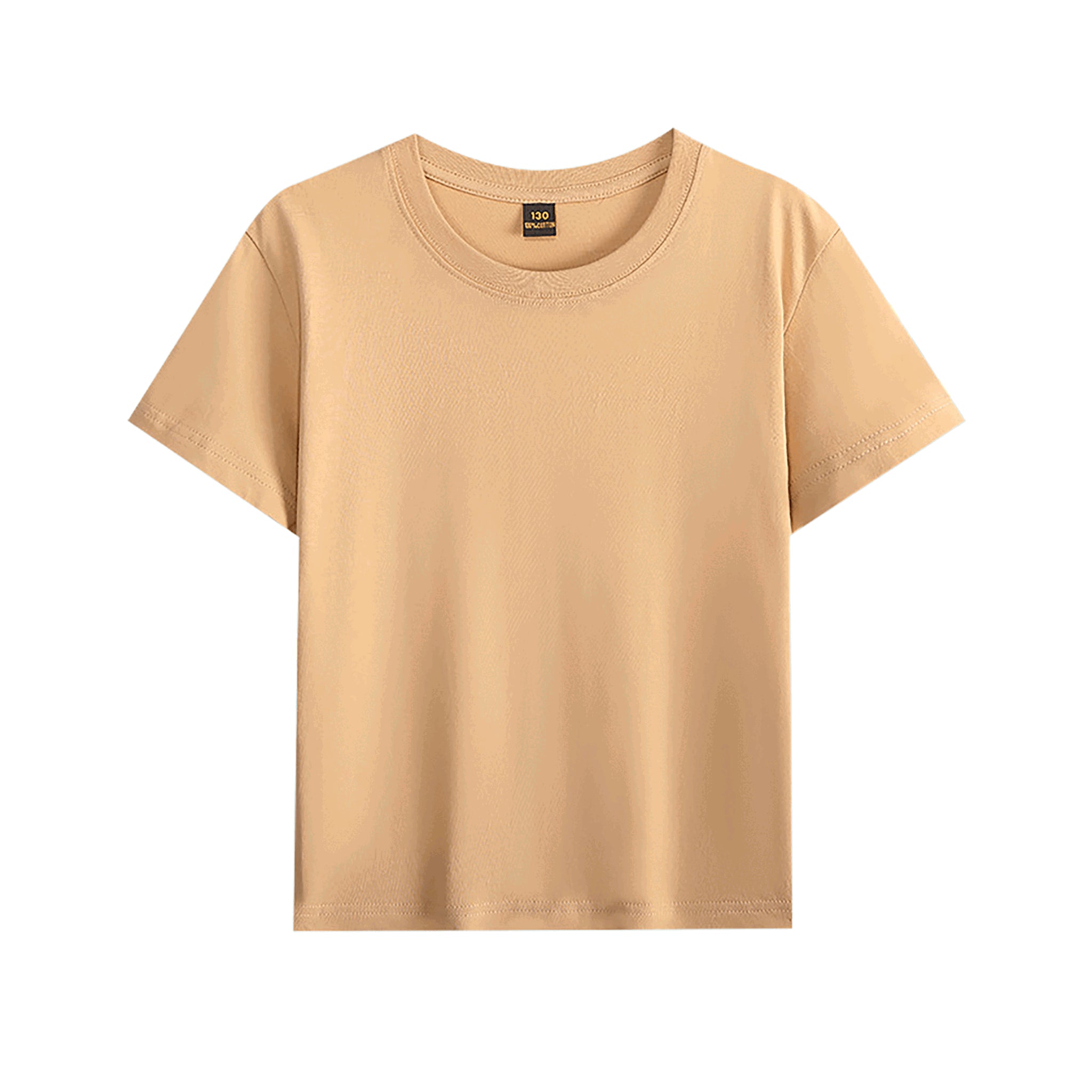 Blanko Kinder-T-Shirt aus Baumwolle, personaliserbar - Khaki
