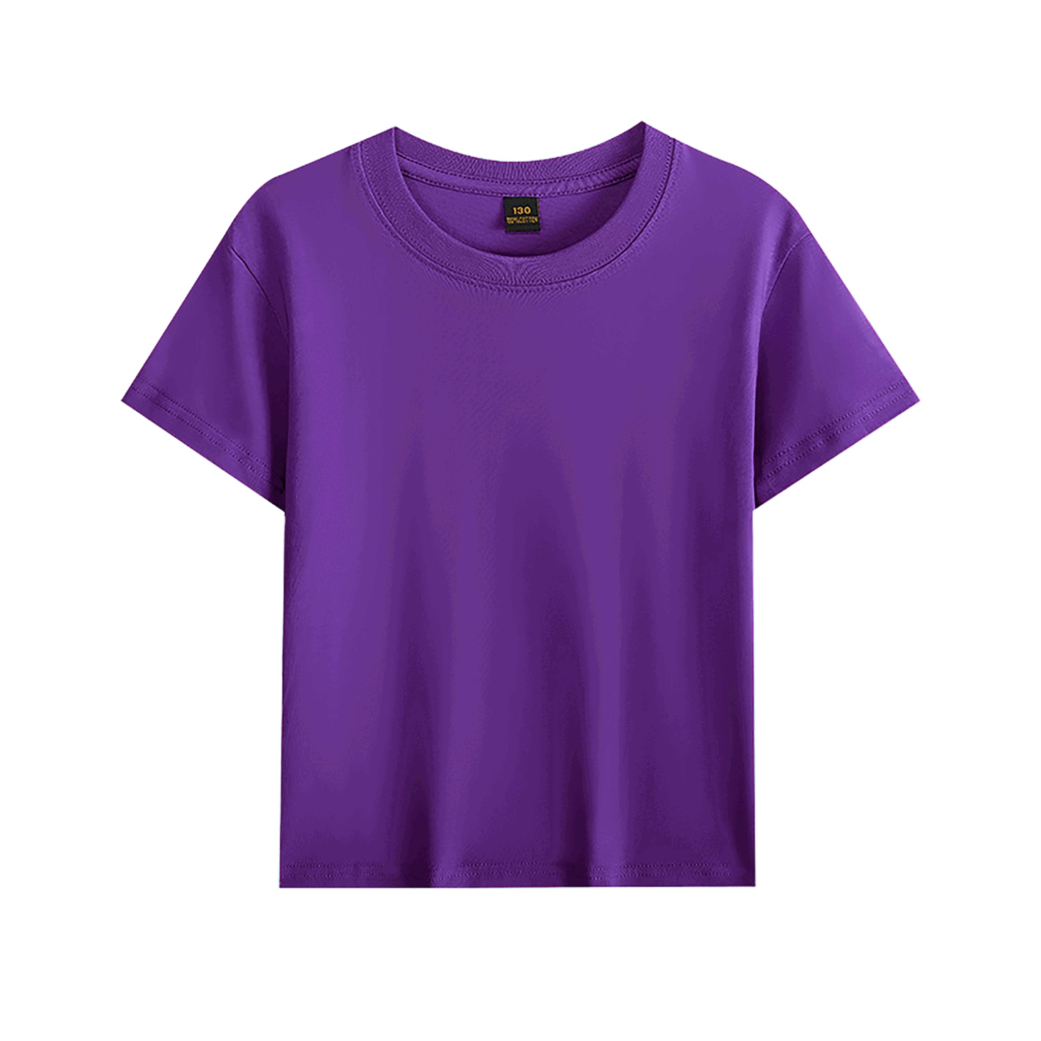Blanko Kinder-T-Shirt aus Baumwolle, personaliserbar - Purple1