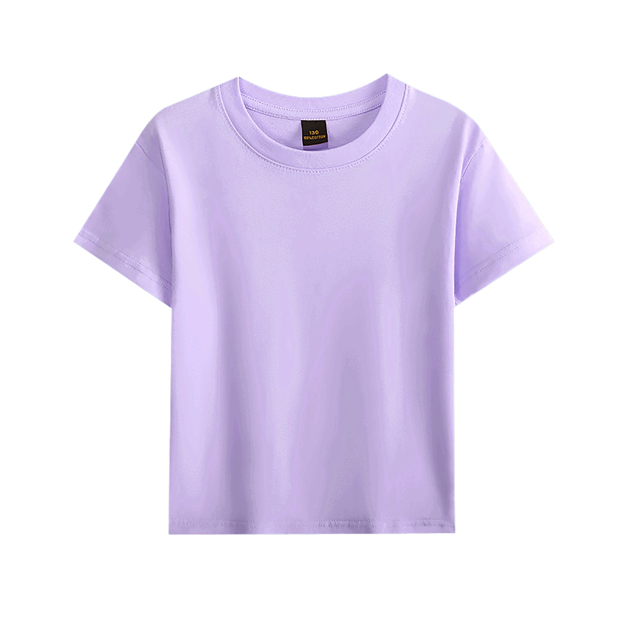 Blanko Kinder-T-Shirt aus Baumwolle, personaliserbar - Purple2
