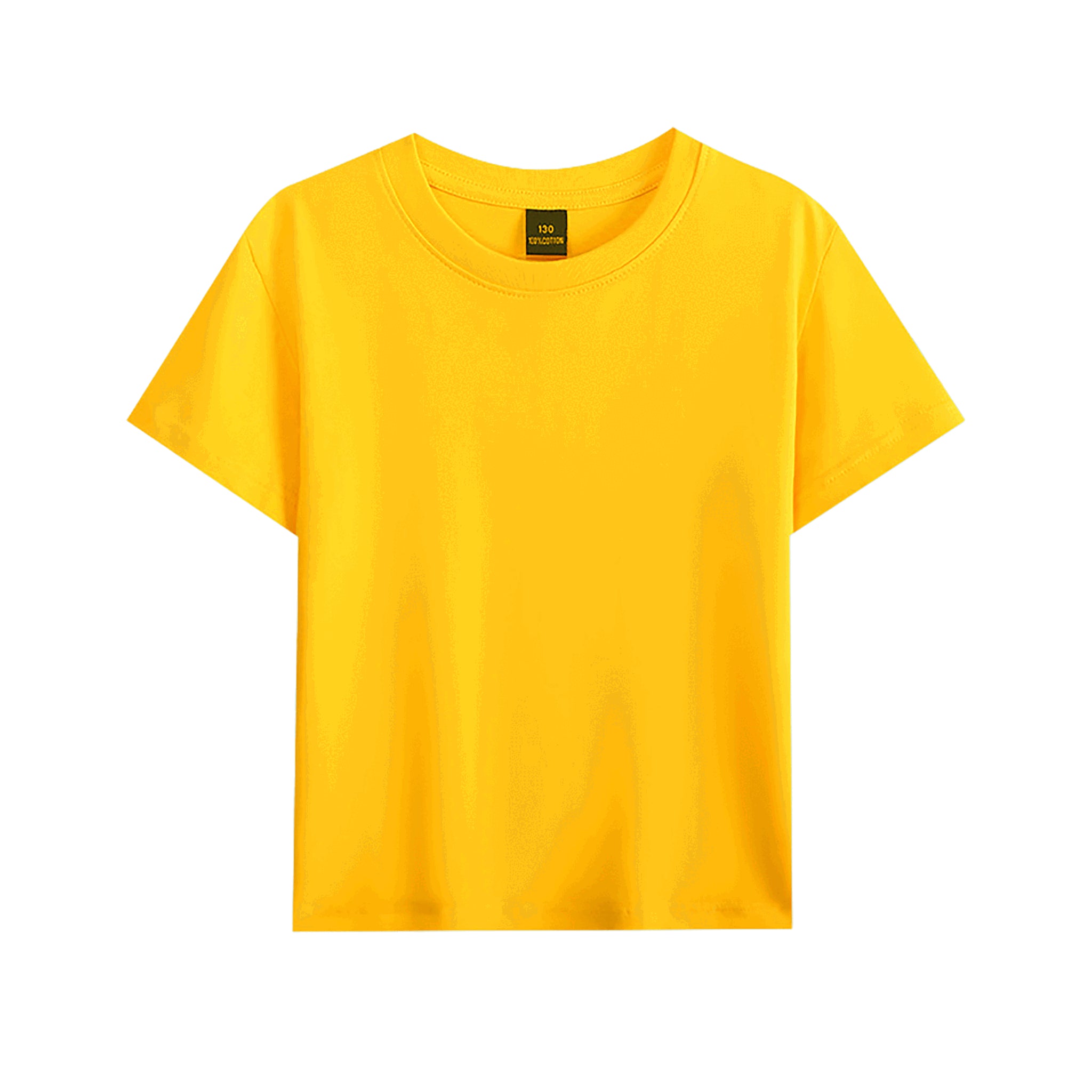 Blanko Kinder-T-Shirt aus Baumwolle, personaliserbar - Yellow