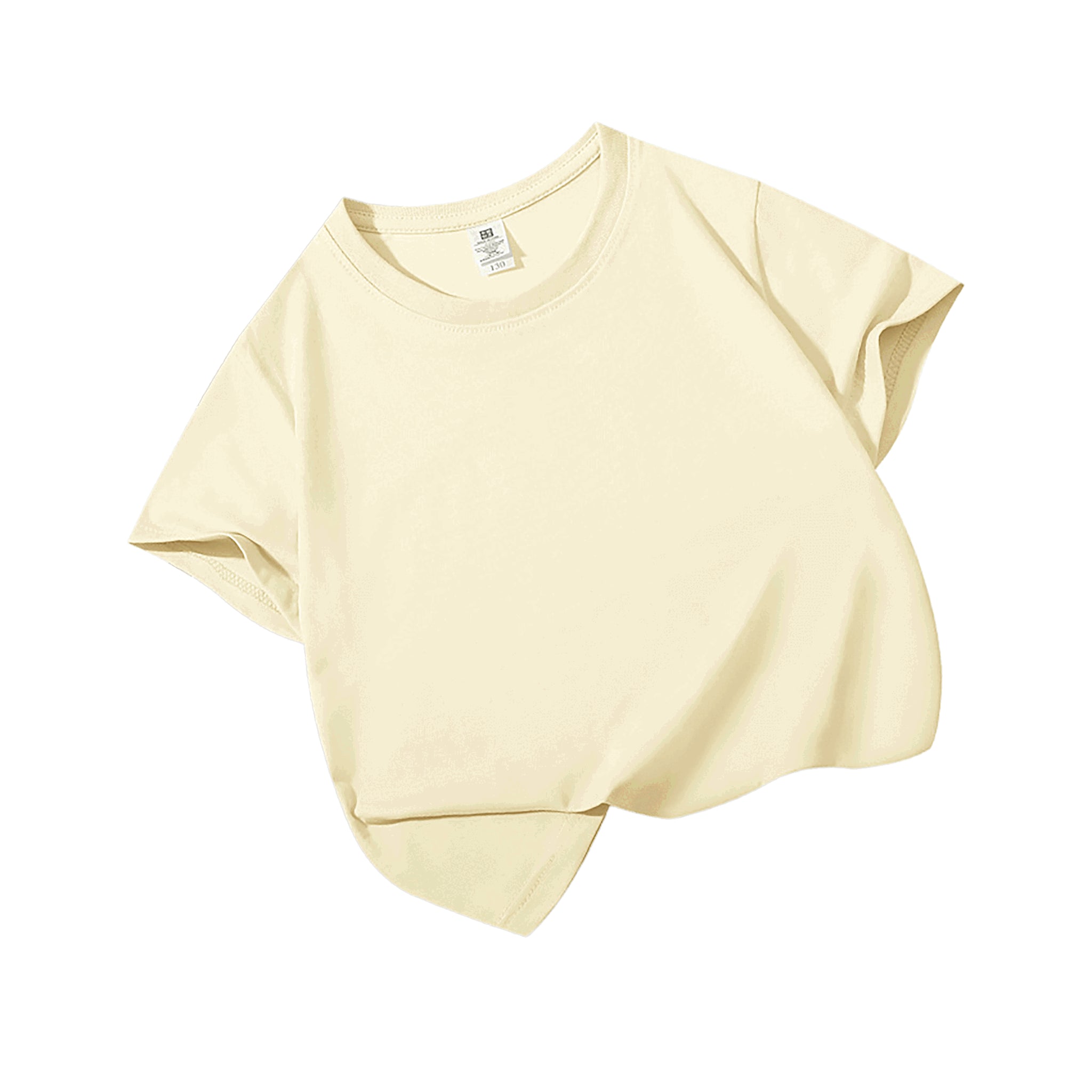 Blanko Kinder-T-Shirt aus Baumwolle, personaliserbar - Ivory