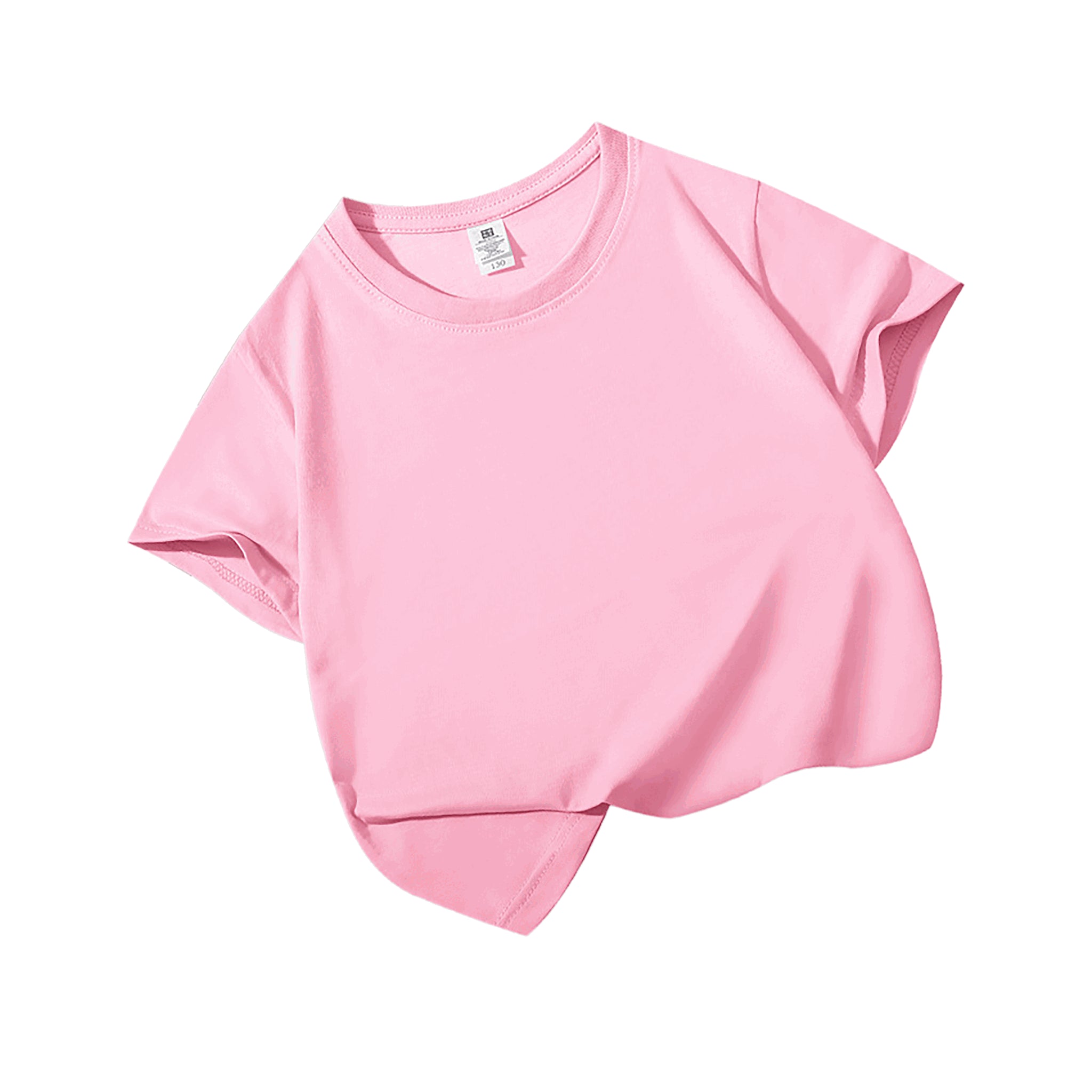 Blanko Kinder-T-Shirt aus Baumwolle, personaliserbar - Pink2