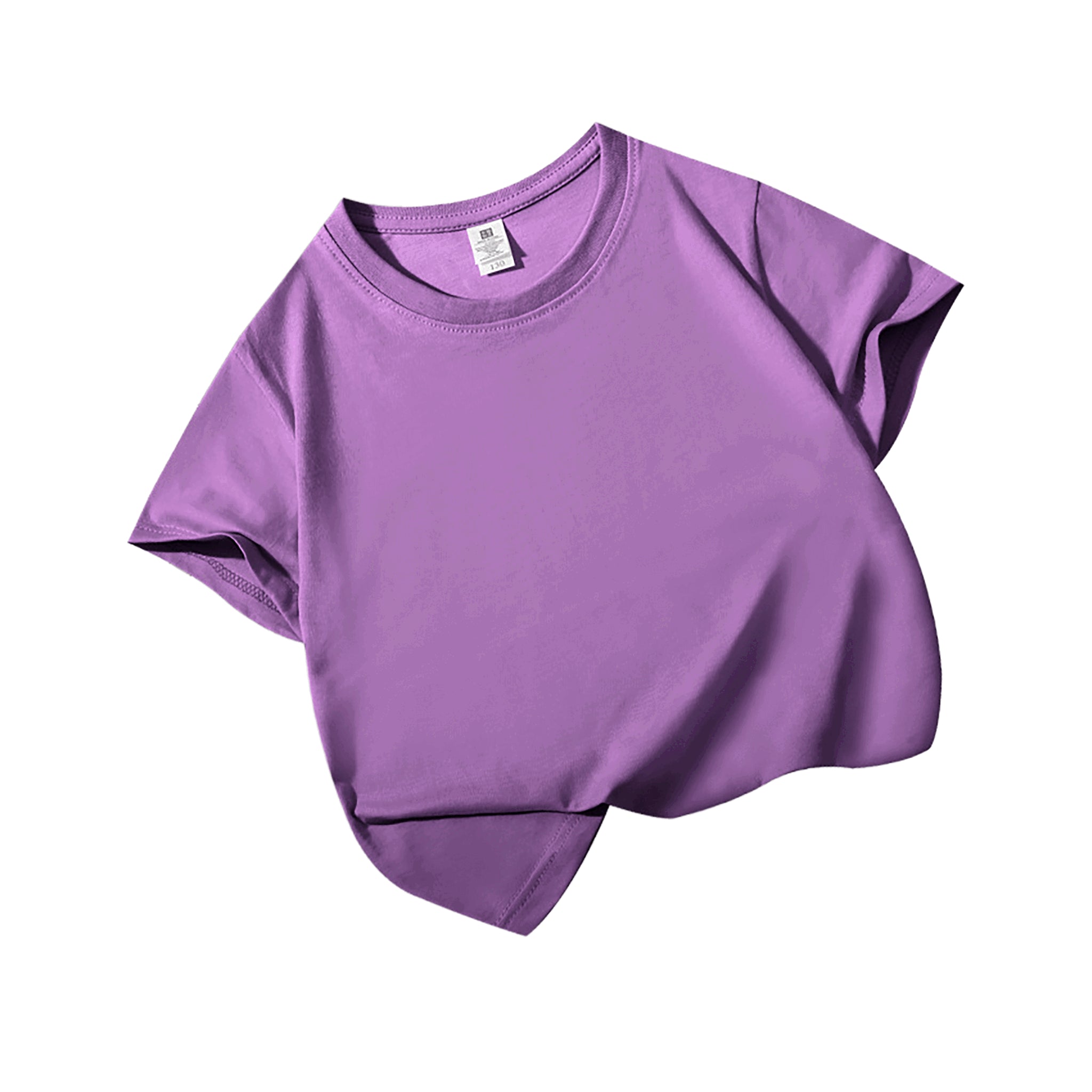 Blanko Kinder-T-Shirt aus Baumwolle, personaliserbar - Purple