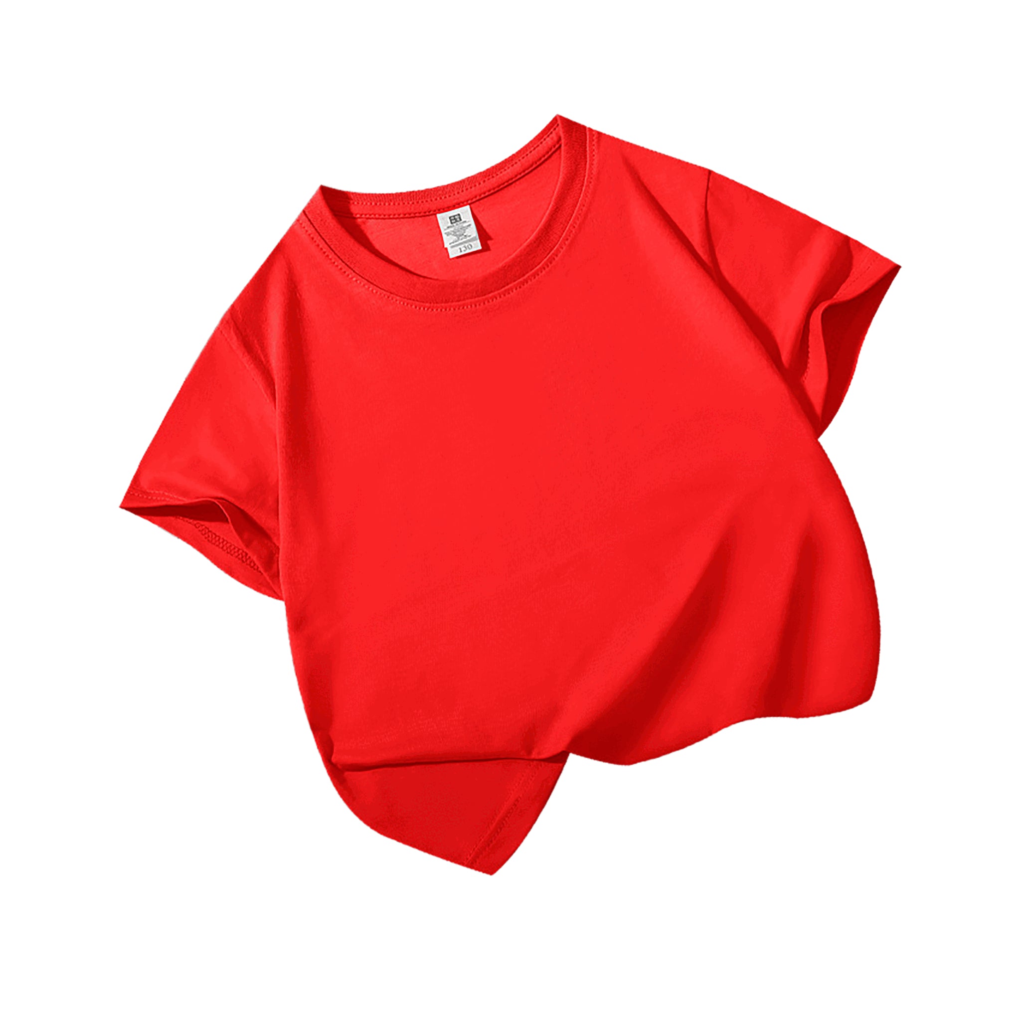 Blanko Kinder-T-Shirt aus Baumwolle, personaliserbar - Red