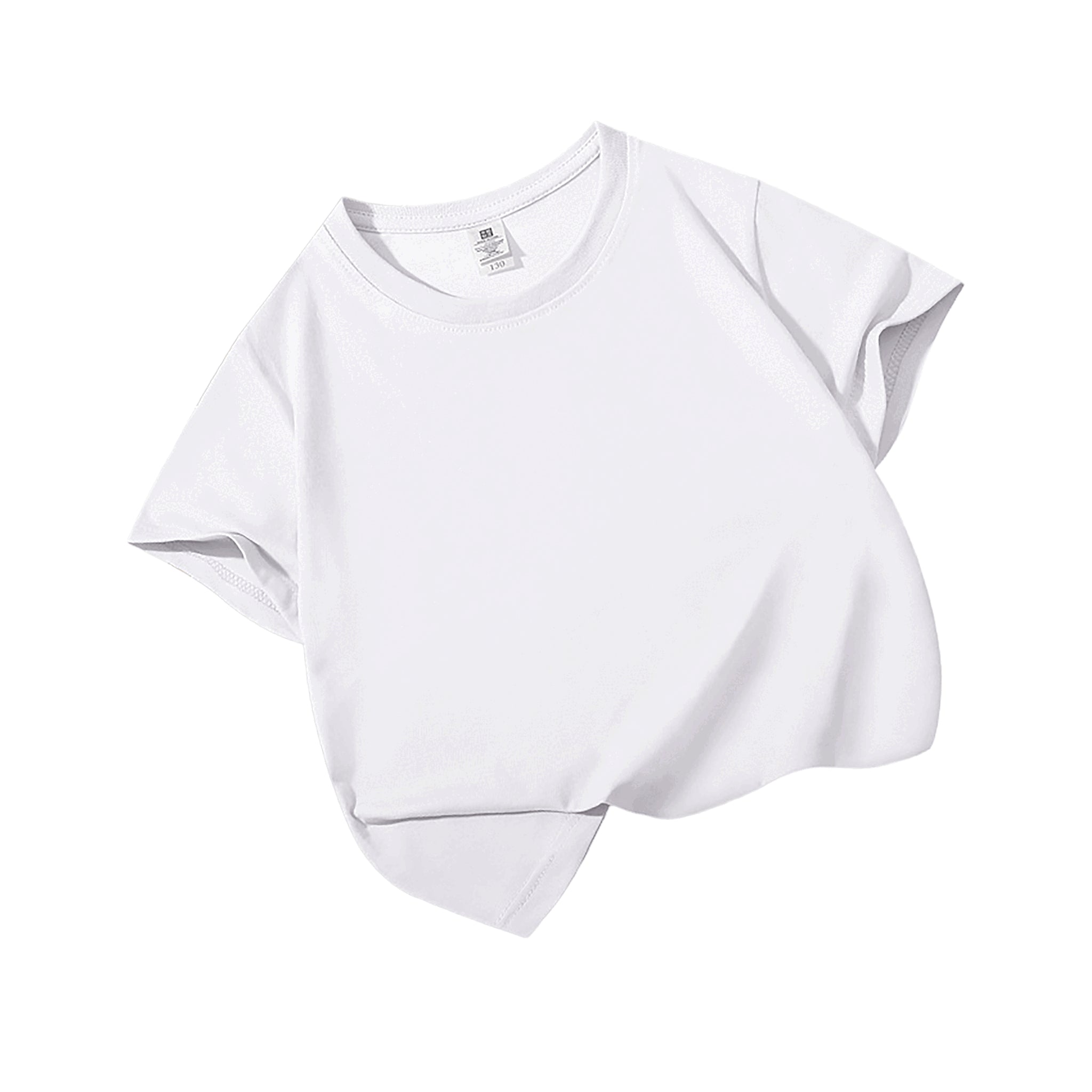 Blanko Kinder-T-Shirt aus Baumwolle, personaliserbar - White